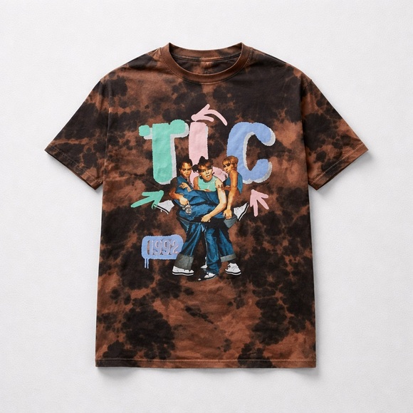 TLC Other - TLC Black Tie-Dye Graphic Tee